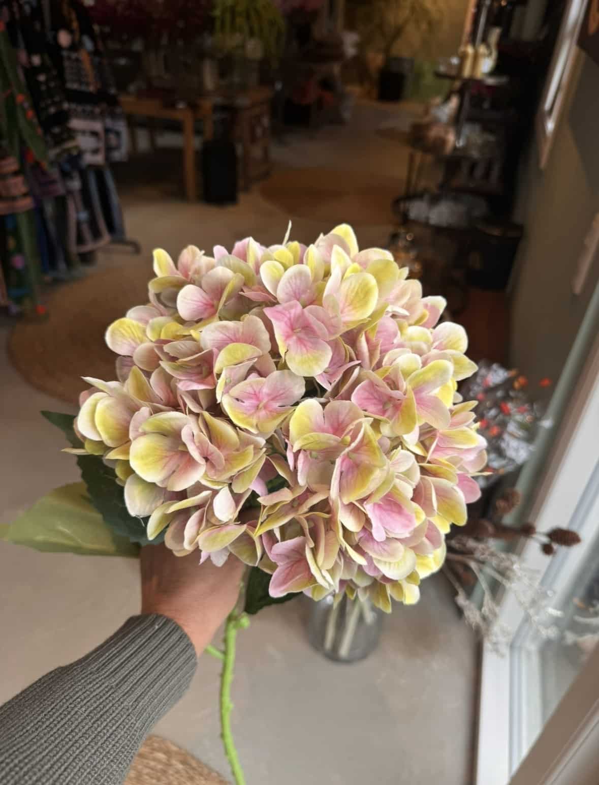 Hortensia XL rosa h 79 cm