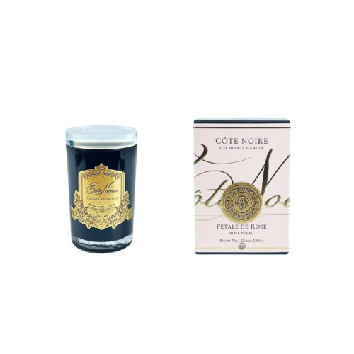 Rose petal - Black and gold candle 75 g